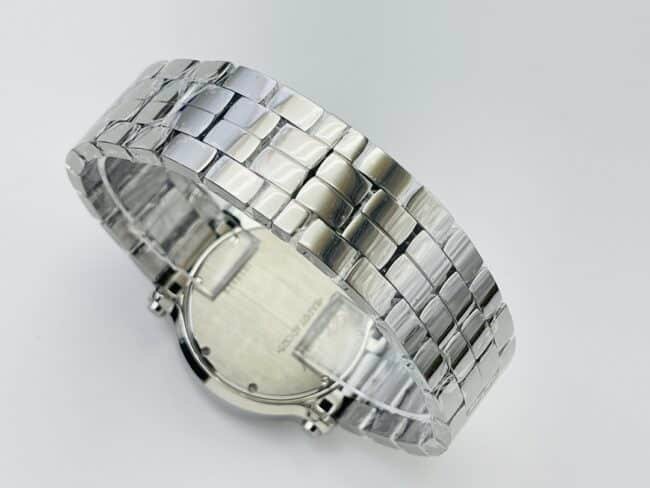 YF Factory Top Replica Chopard Happy Diamonds Series White Steel Red Dial Diamond Ladies Watch Buckle Photo