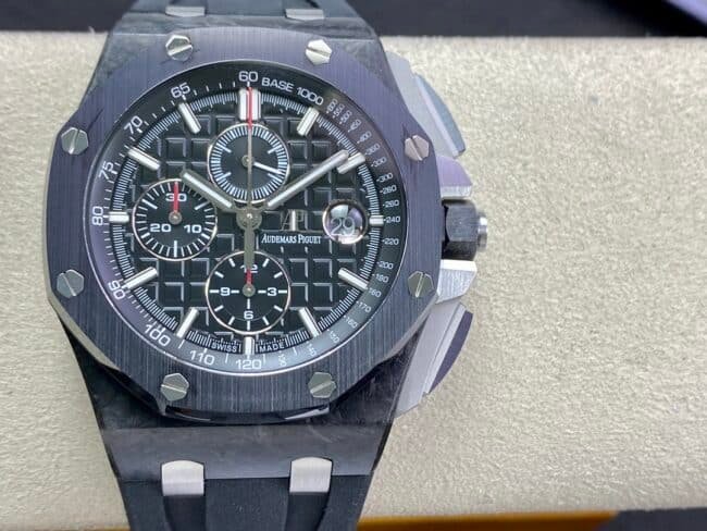 APF Factory Audemars Piguet Royal Oak Offshore Reloj Super Clone 1:1 para hombre, esfera Panda negra, caja de titanio, correa de caucho, modelo 26400AU.OO.A002CA.01 — luxury replica watch guide | Watch Replica Expert