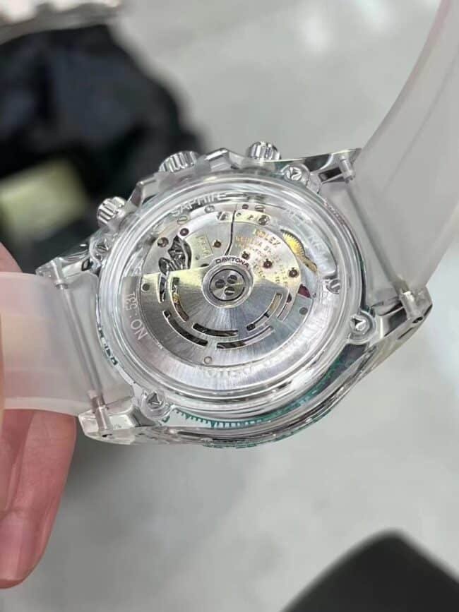 Top Replica Rolex Daytona Customized AET 4130 Caliber Sapphire Crystal Case Men's Mechanical Watches Movement Diagrams