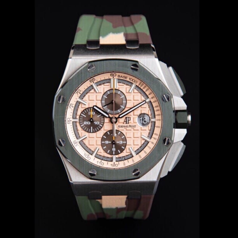 Reloj deportivo APF Audemars Piguet Royal Oak Offshore 26400SO.OO.A054CA Beige Panda con calidad de súper clon — luxury replica watch guide | Watch Replica Expert