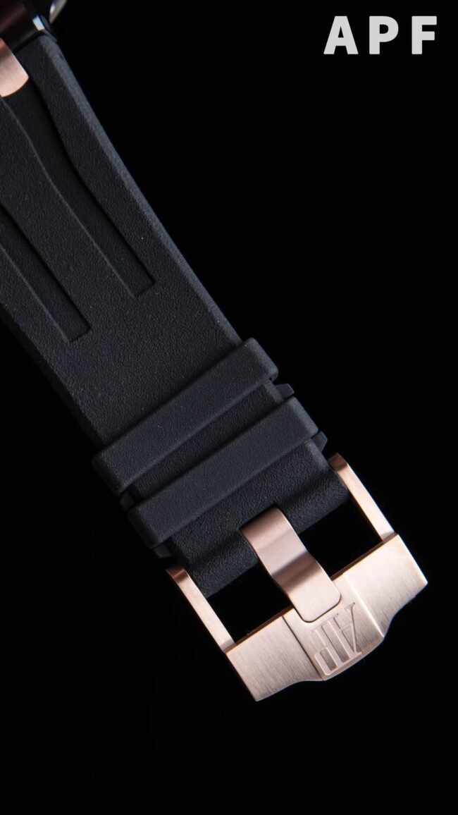 High-quality replica APFblack dial Audemars PiguetRoyal Oak gray plate offshore 26400 watch from a major manufacturer is the ultimate watch to eliminate fake clasp pictures at a glance