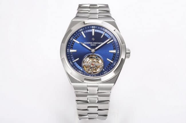 BBR factory Vacheron Constantin Men's 1:1 Super Clone Vacheron Constantin Overseas Tourbillon Watch, Blue Dial, Stainless Steel Bracelet, B544, Model 6000V/110A-B544 — luxury replica watch guide | Watch Replica Expert