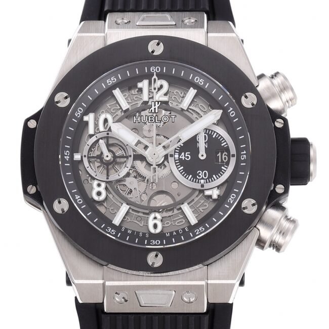 top-tier replicaZFHublot watch big bang series black dialtop-tier artifact new customized Hublot exclusive front view