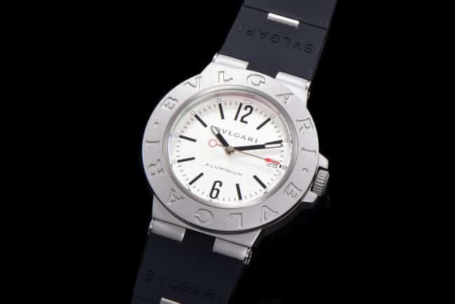 Bvlgari Aluminum series co-branded white steel men's watch front view