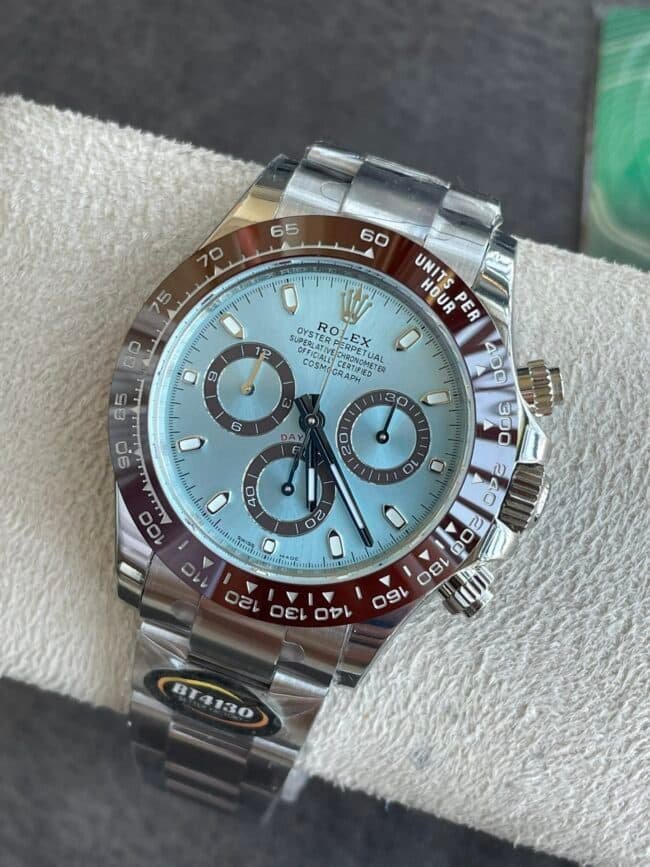 Big factory high-quality replica BTRolex new Ice Landi 4130 movement men's watch front view