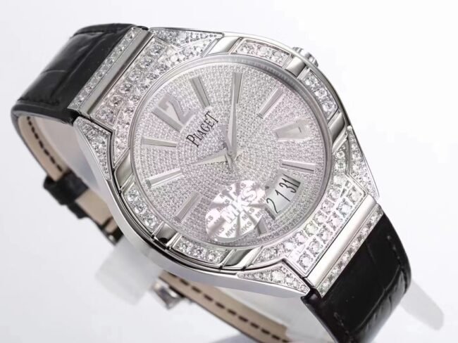 top-tiersuper cloneMKS Factory Piaget white steel POLO series Gypsophila men's watch front view