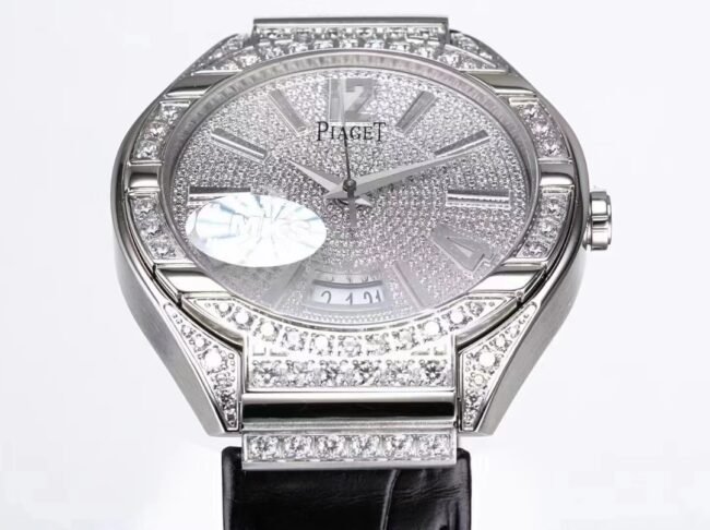 top-tiersuper cloneMKS Factory Piaget white steel POLO series Gypsophila men's watch detail shots