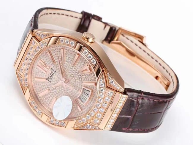 Big factory high-quality replica Piaget POLO series Gypsophila 18Krose gold men's watch front view