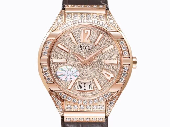 Big factory high-quality replica Piaget POLO series Gypsophila 18Krose gold men's watch front view