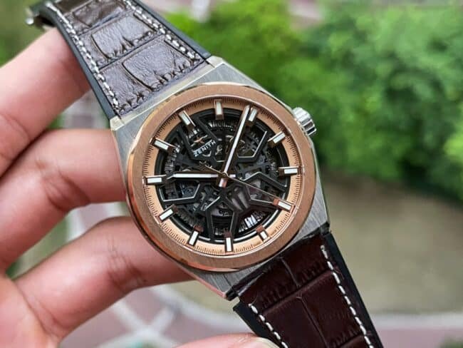 top-tier replicaLF Zenith DEFY series black dial new upgraded version men's watch front view