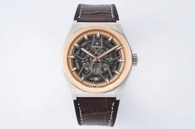 top-tier replicaLF Zenith DEFY series black dial new upgraded version men's watch front view