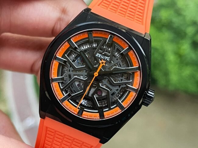 top-tiersuper cloneLF Zenith black dialDEFY series new upgraded version of men's watch front view