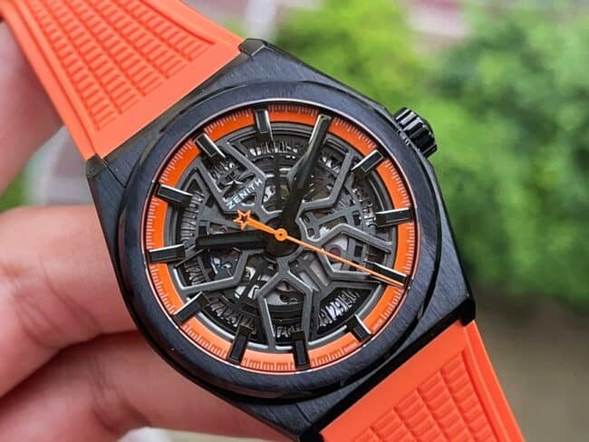 top-tiersuper cloneLF Zenith black dialDEFY series new upgraded version of men's watch front view