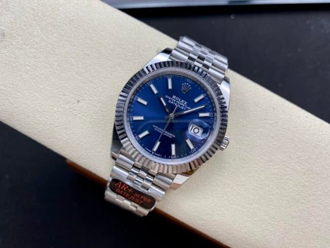 AR factory Rolex Oyster Perpetual Log 41 relojes superclon para hombre esfera azul pulsera de acero m126334-0002 — luxury replica watch guide | Watch Replica Expert