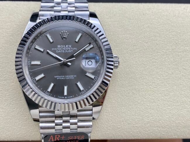 AR Factory Rolex Datejust 41 m126334-0014 Clon 1:1: esfera de rodio intenso, reloj para hombre con correa de acero Oyster — luxury replica watch guide | Watch Replica Expert