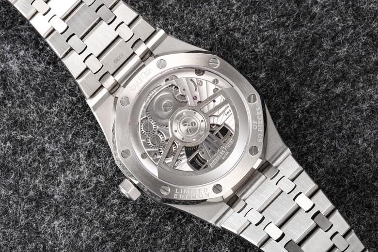 Dachang high-quality replicaR8 factory 2022 Audemars Piguetblue dialRoyal Oak self-winding tourbillon men's watch movement picture