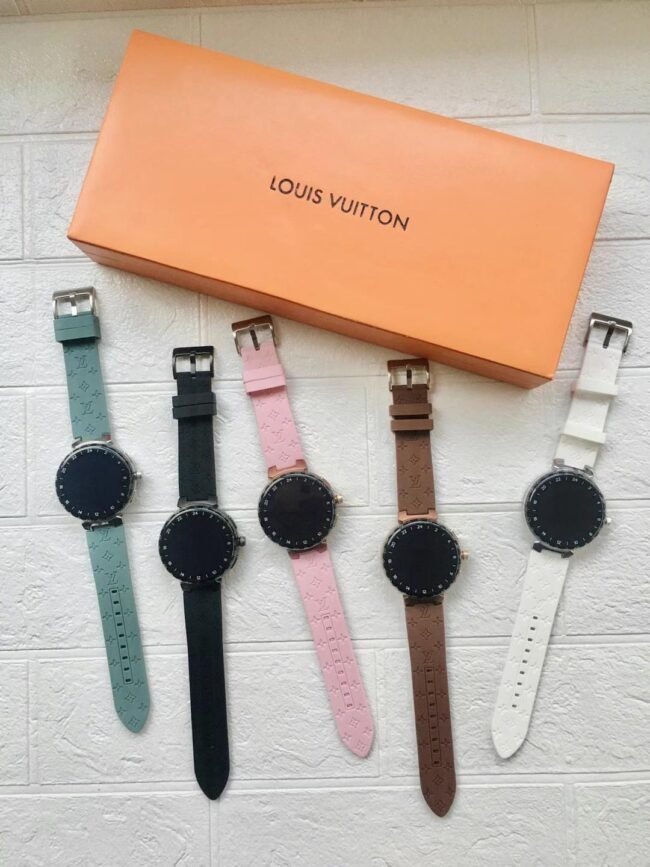 Factory Replica LV 3rd Generation Silicone Men's Watch Front View