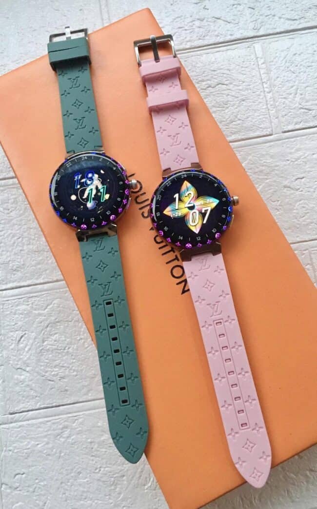 Factory Replica LV 3rd Generation Silicone Men's Watch Front View