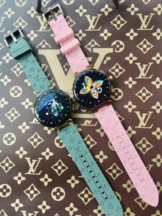 Factory Replica LV 3rd Generation Silicone Men's Watch Front View