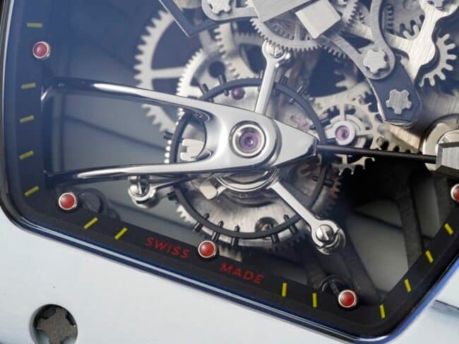 High-end replica Richard Mille RM 27-02 men's sports tourbillon watch movement diagram