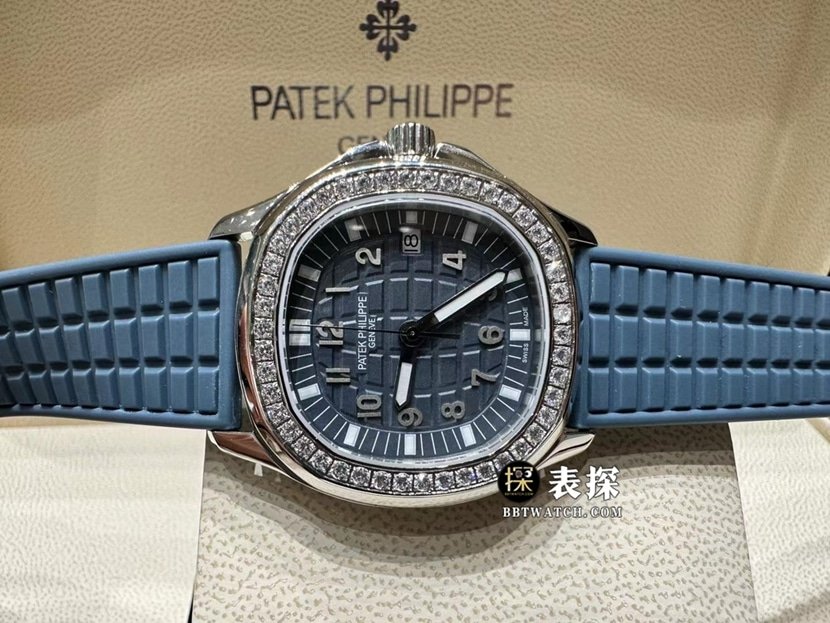 MMA factory Patek Philippe5067A grenade top-tier 1:1super clone watch ladies blue dial diamond rubber model picture and price front live photo