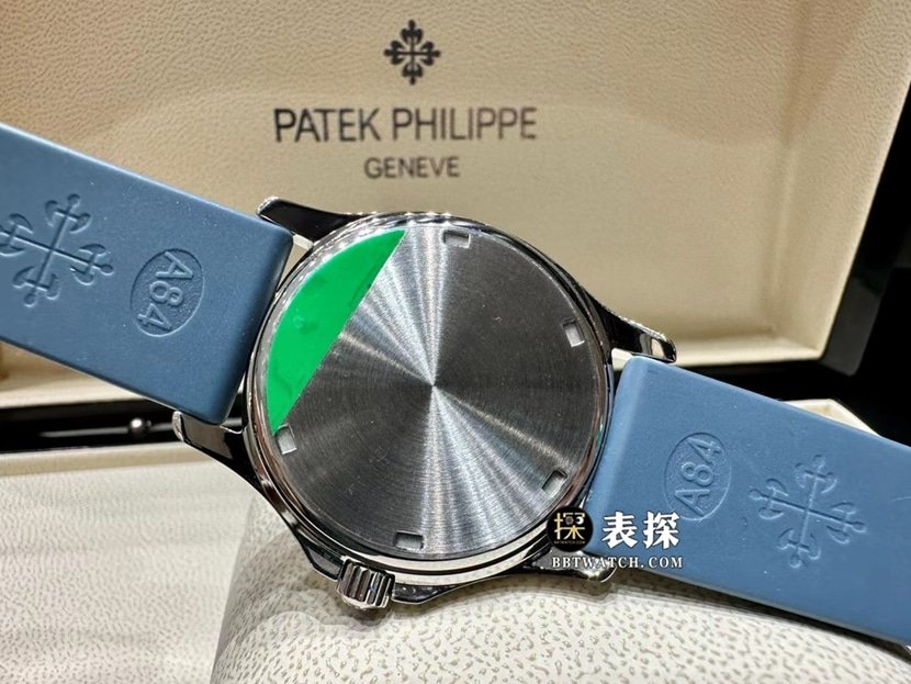 MMA factory Patek Philippe5067A grenade top-tier 1:1super clone watch ladies blue dial diamond rubber model picture and price caseback live photo