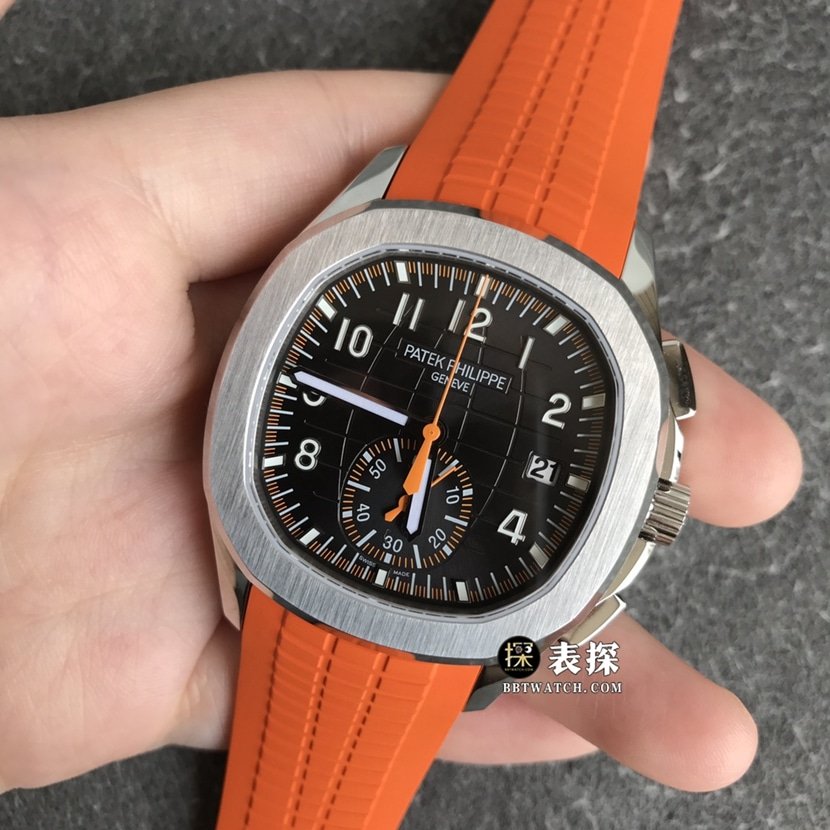 OM FactoryPatek Philippe5968A-001top-tier 1:1high-quality replica watch men's black dial rubber model pictures and prices front live photo
