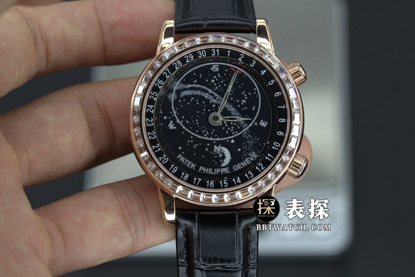 YL Patek Philippe 6104R-001 Super Complications Star Upgrade Ultimate V2 1:1 Super Clone-Uhr für Herren, Sternenhimmel-Modell mit schwarzem Zifferblatt und Gürtel — detailed review and buying guide | Watch Replica Expert