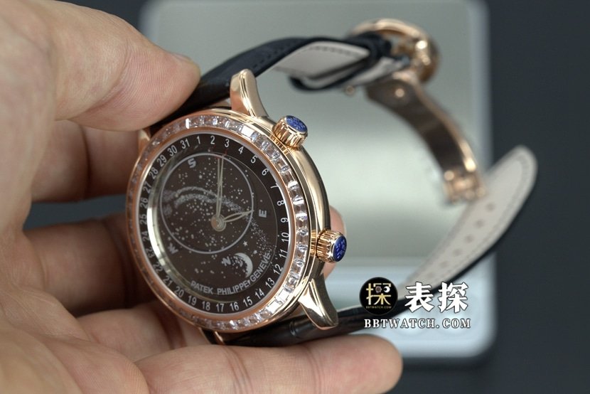 YL factory Patek Philippe super complex function timepiece top-tier 1:1super clone watch starry sky black dialleather strap model pictures and prices overall live photos