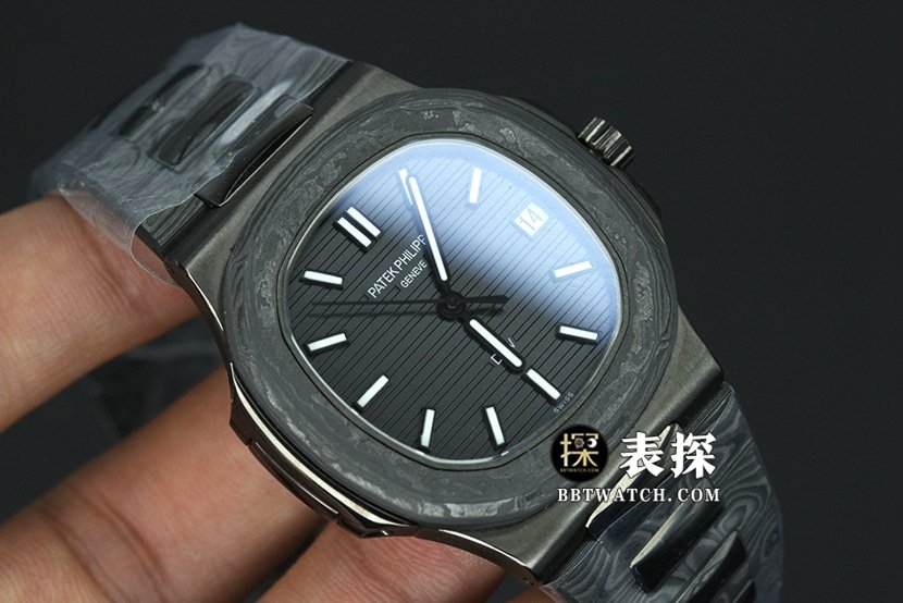 DiWPatek Philippe sporty and elegant super clone watch black dial white needle steel bracelet model pictures and prices front live photo
