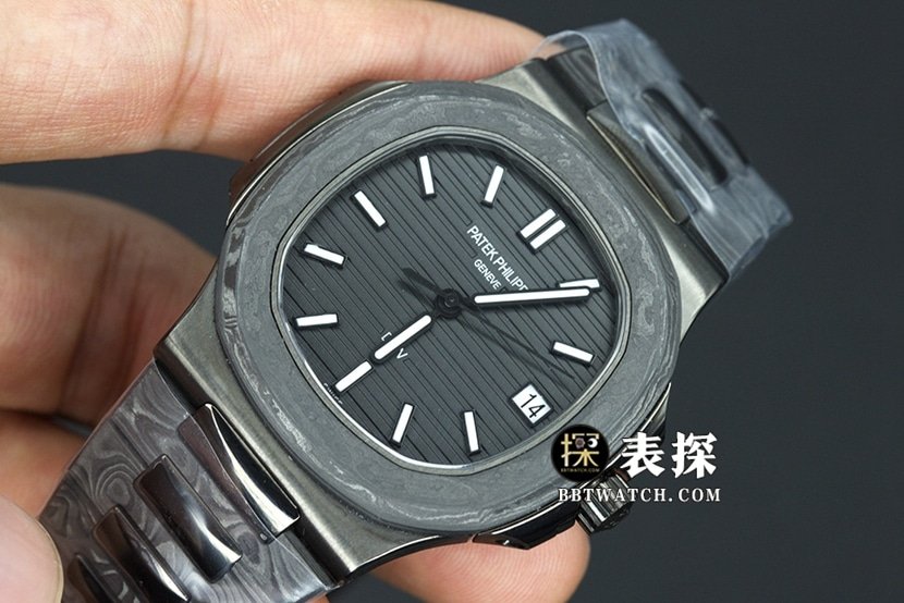 DiWPatek Philippe sporty and elegant super clone watch black dial white needle steel bracelet model pictures and prices front live photo