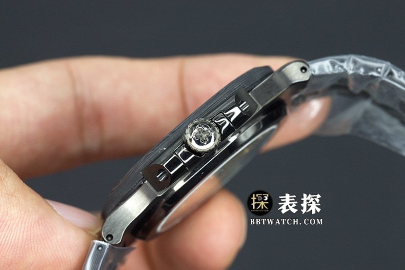 DiWPatek Philippe sporty and elegant super clone watch black dial white needle steel bracelet model pictures and prices side live photo