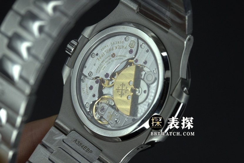 PPF FactoryPatek Philippe sports elegant 5712GR top-tier replica watch men's steel king steel bracelet model picture and price caseback live photo