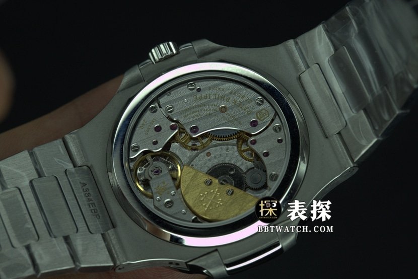 PPF FactoryPatek Philippe sports elegant 5712GR top-tier replica watch men's steel king steel bracelet model picture and price caseback live photo