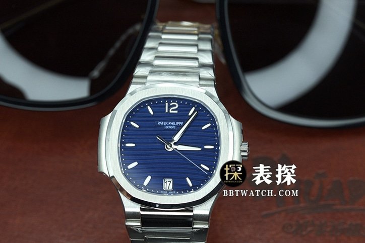 3K FactoryPatek Philippe sporty and elegant 7118super clone watch ladies blue dialsteel bracelet model pictures and prices front live photo