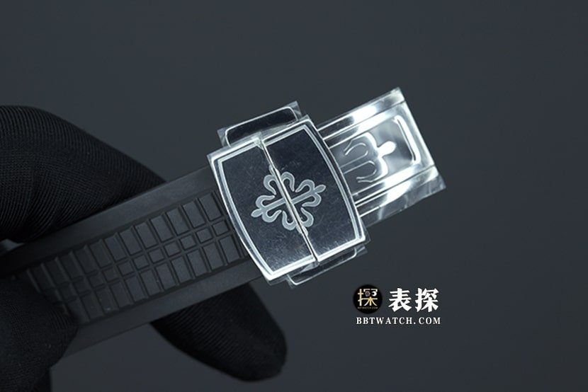  YL Factory Patek Philippe 1:1 Super A Replica Watch Men's Black Dial Rubber Strap Price List Buckle Real Pictures