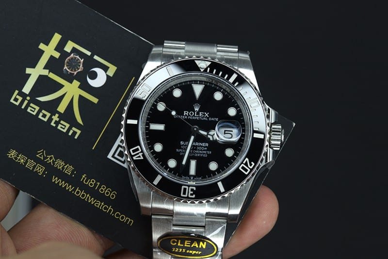 Limpe Rolex Submariner 41mm Moldura de cerâmica 1:1 Super Clone Relógio Preto Aço M126610LN-0001 — detailed review and buying guide | Watch Replica Expert