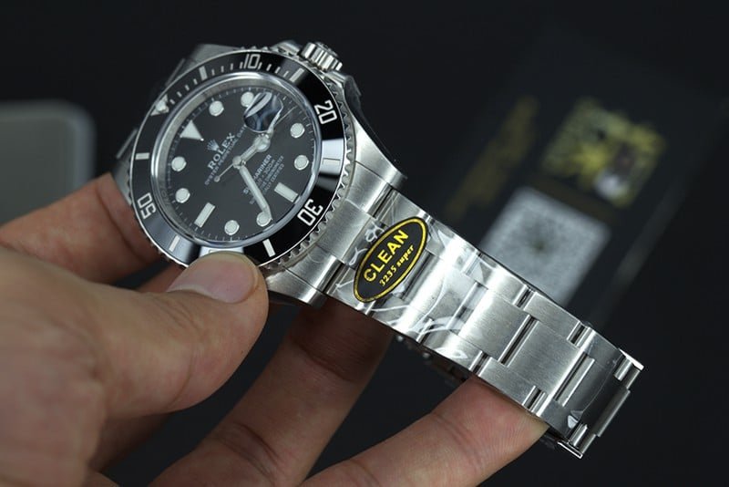 Factory C RolexBlack Submarinertop-tier replica watch 3235movement41mmceramic bezel mouth picture