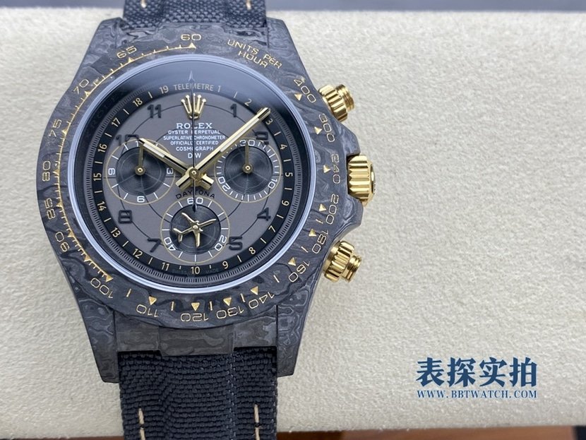 Dachang high-quality replicaRolex carbon fiber Daytona gray plate men's mechanical watch front