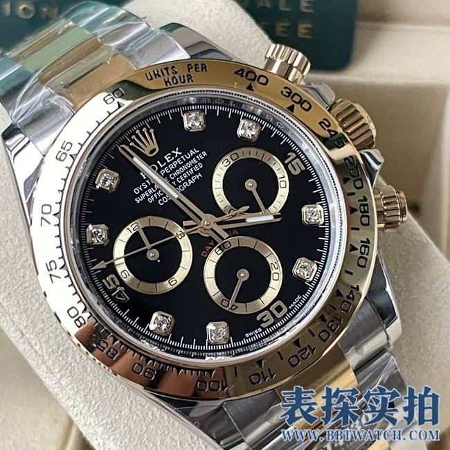 BT factory Rolex Daytona high-quality replica black dial yellow gold model_price_style picture_quality how to say positive