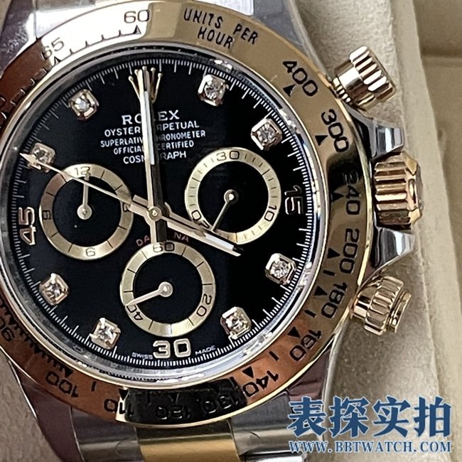 BT factory Rolex Daytona high-quality replica black dial yellow gold model_price_style picture_quality how to say positive