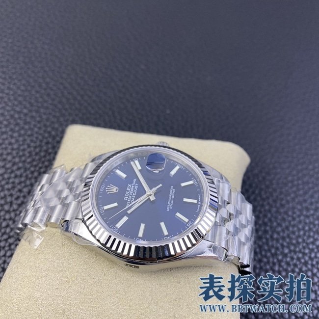 vsRolexblue dialtop-tier replica log 41mm watch_price_picture_quality side