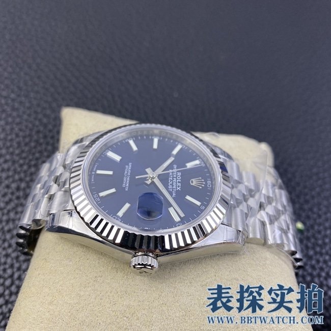 vsRolexblue dialtop-tier replica log 41mm watch_price_picture_quality side