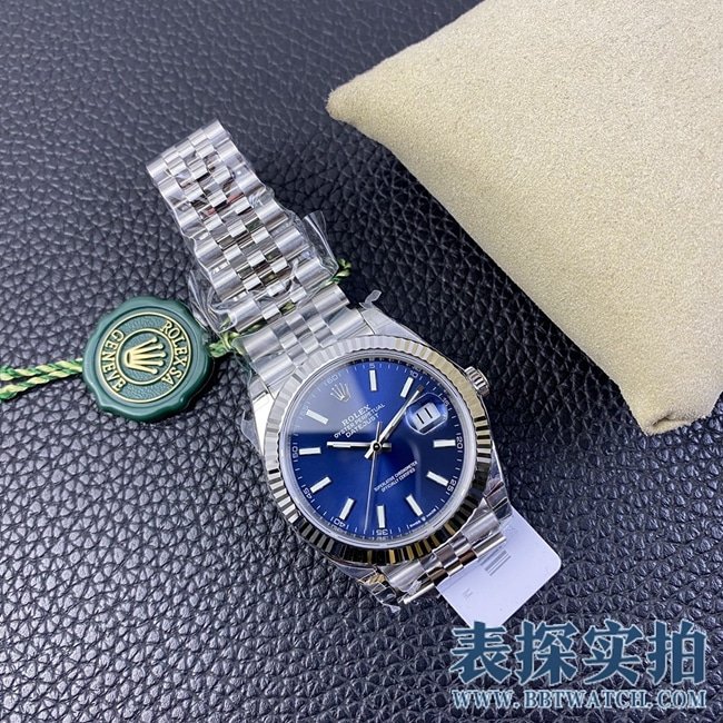 vsRolexblue dialtop-tier replica log 41mm watch_price_picture_quality like front