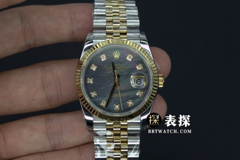 BP Factory Rolex Datejust 36mm Men's 1:1 Super Clone Watch with Dark Green Shell Face, Sapphire Crystal & Five-Ball Steel Band — luxury replica watch guide | Watch Replica Expert