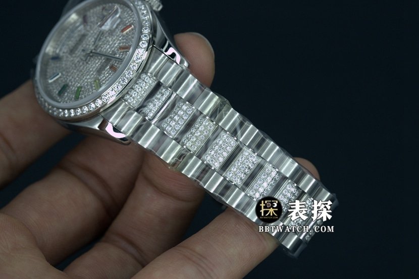 BP Factory Rolex Day-Date 1:1 Super A Replica Watch Full Star Dial Steel Band Model Pictures and Price List Real Shot strap pictures