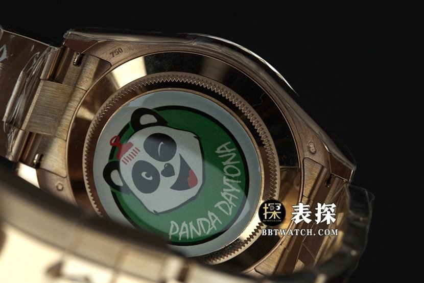 BT factory Rolex Daytona super clone watch men's rose goldsteel bracelet pictures and prices caseback live photo