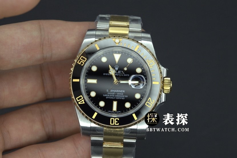 VS Rolex Submariner 116613LN Reliable Gold Black Water Ghost with Integrated 3135 Movement — detailed review and buying guide | Watch Replica Expert