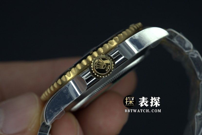 VS FactoryRolexSubmarinersuper clone watch men's gold Black Submarinersteel bracelet picture and price side live photo