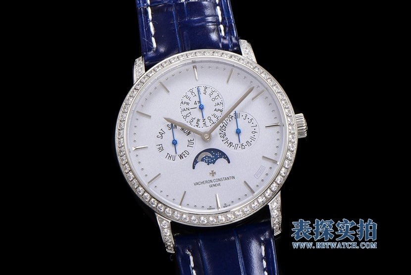 How much does a large manufacturer's high-quality replica Vacheron Constantin heritage series white steel perpetual calendar men's mechanical watch cost?